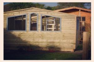 Cladding of shed - Fifteen, Kent