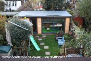 soon to be a story of shed - Sophie's lady shed and Ben's man cave, Greater London
