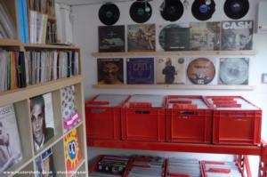 Inside of shed - Marrs Plectrum Records, Cambridgeshire