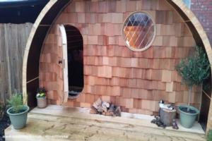 Front View of shed - The Hobbit House, Merseyside