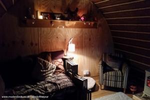 A place to cosy up at night of shed - The Hobbit House, Merseyside