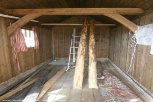 The Cabin: building the wood interior of shed - The Talliston Cabin, Essex