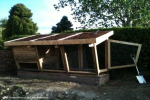 Wildflower roof construction of shed - Old Yolks Home, South Yorkshire