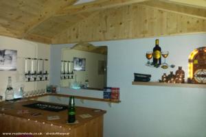 bar complete of shed - the Collie Wobbles inn, Cumbria