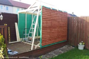 progress of shed - the Collie Wobbles inn, Cumbria
