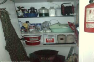 Storage cupboard of shed - Dun 25, Angus