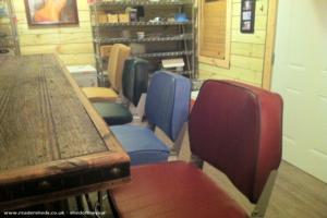 Inside seats of shed - Jackson's Brew Pub, Oklahoma