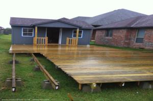 Building the deck of shed - Jackson's Brew Pub, Oklahoma