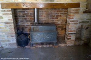 Interior (fireplace) of shed - Ken's Hovel, Worcestershire