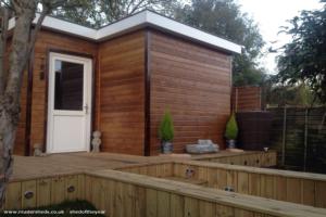 Side & Waterbutt of shed - The Man Cave, Northamptonshire