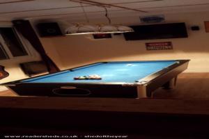 Inside Pool Table of shed - The Man Cave, Northamptonshire