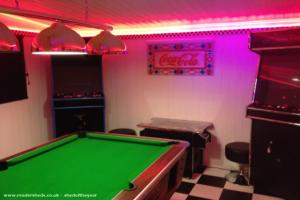 Inside (arcade machines) of shed - American Diner games room, Leicestershire