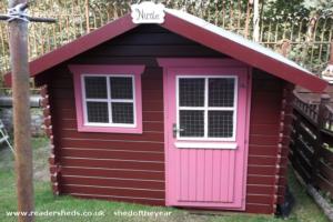 Almost complete of shed - playhouse, Inverclyde