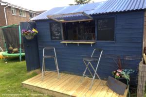 Outside bar/chill out area of The Deck Inn of shed - The Deck Inn, Blackburn with Darwen