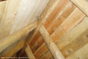 Scarfed ridge boards & common pole rafters of shed - Cormacs Bothy, Highland