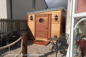 Photo 4 of shed - Cedar nautical leisure den and golf buggy garage, South Lanarkshire