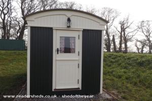 Front View of shed - Shepherd's Hut, Lancashire