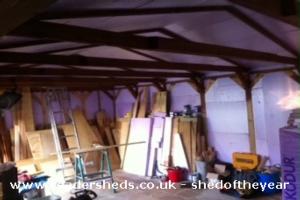 Insulation of shed - Lodge 54, Kent