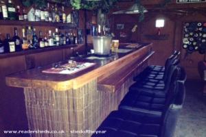 Another view of bar seating of shed - Lodge 54, Kent