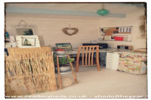 view to the office of shed - Crafty Monkey at the beach..., Cambridgeshire