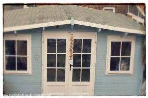 Front view of shed - Crafty Monkey at the beach..., Cambridgeshire