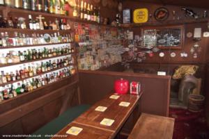 Inside Bar of shed - The Drum and Monkey, Warwickshire