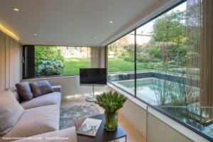 Sitting Area of shed - The Garden Room, by Folio Design, Greater London