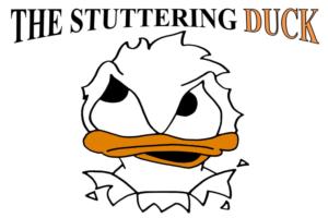 Branding of shed - The Stuttering Duck, Glasgow