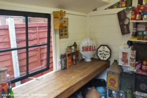 nice shot of desk and items of shed - Rust To Retro, Staffordshire