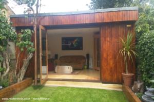 Front view open of shed - The Flophouse, Greater London