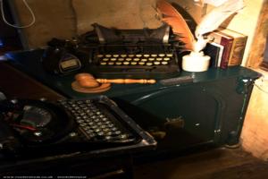 Typewriters and safe of shed - A Night At The Museum, Norfolk