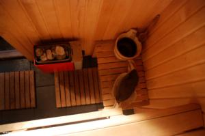 Birds eye view of sauna of shed - A Night At The Museum, Norfolk