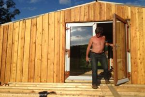 Give a man a long hot summer, a cordless drill and a few beers. . . . . of shed - The Cow Shed, North Yorkshire