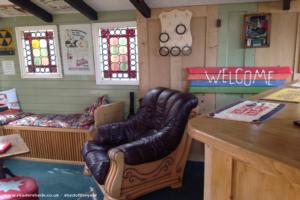 The comfy chair of shed - The Open Door, Isle of Wight