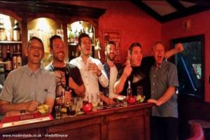 bar men of shed - The Joiner's Arms, Lincolnshire