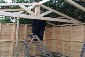 part of the build of shed - The Joiner's Arms, Lincolnshire