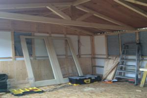 inside the build of shed - The Joiner's Arms, Lincolnshire