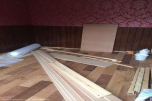 wooden floor down of shed - The Joiner's Arms, Lincolnshire