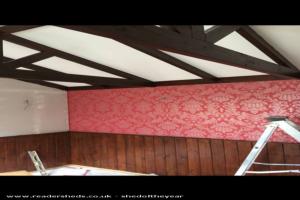 inside decorating of shed - The Joiner's Arms, Lincolnshire