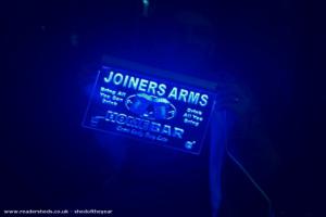 light up bar sign of shed - The Joiner's Arms, Lincolnshire