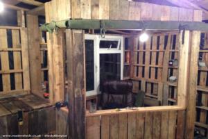 Inside taking shape of shed - WW2 Shack, Kent