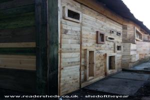 Entrance of shed - Art studio PEG, Worcestershire