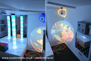 Inside our sensory shed of shed - Our Sensory Suite, Dorset