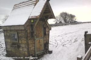 In the snow of shed - love shack, West Yorkshire
