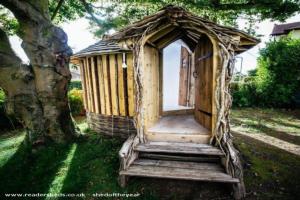 front view of shed - Fairy Tale Hut , Cardiff