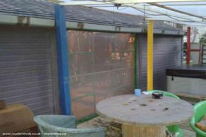 under lean-to view of shed - The Project Shed, Wiltshire