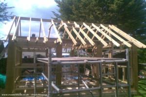 Framework of shed - Chestnut Cottage, Hampshire