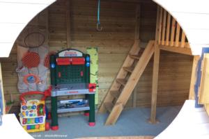The 1st side of shed - The playpod cube, Cambridgeshire