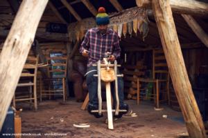 Chair making of shed - The Shack, West Sussex