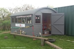 Full external view of shed - Invention Shed, Tyne and Wear